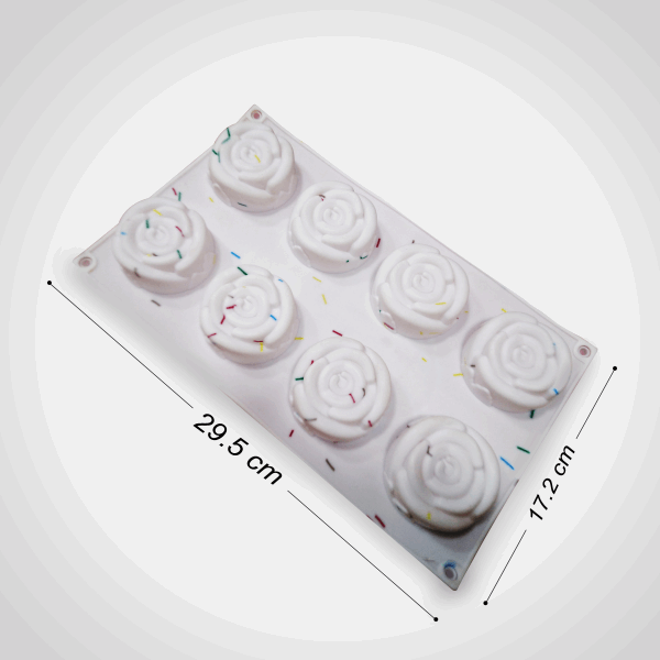 منزلى كب كيك 8 قطعه ابيض