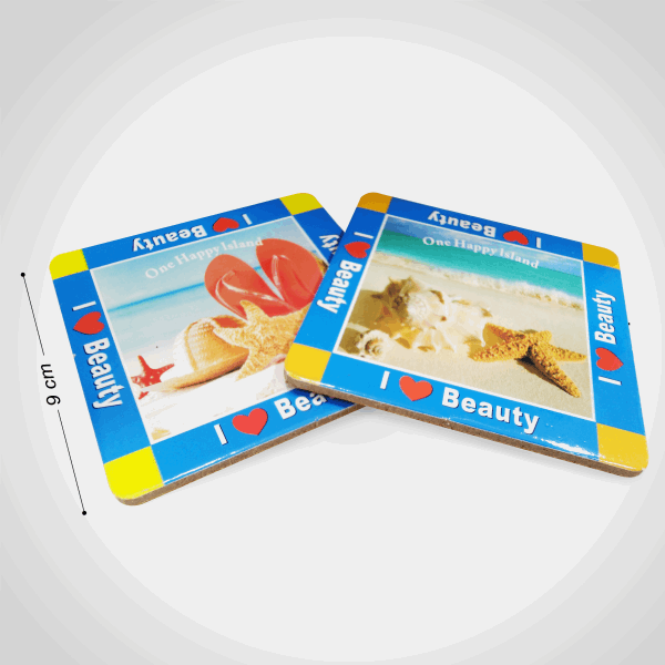 منزلى كوستر خشب مربع 6 قطعه