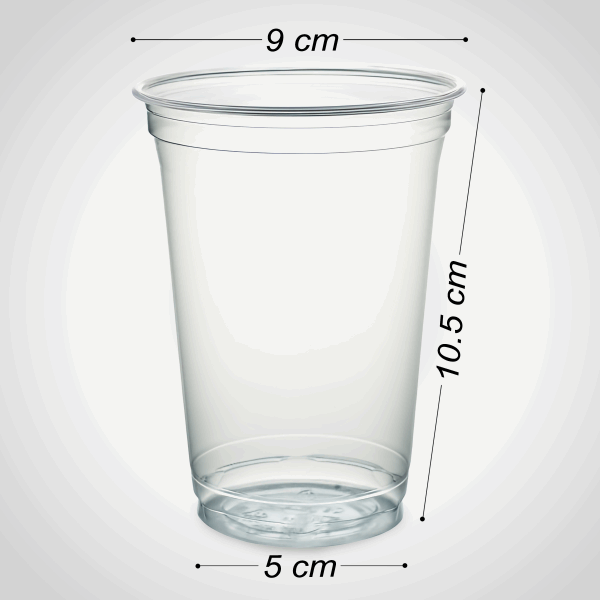 تك اوي/ كوب 14 اونز شفاف سمارت pet