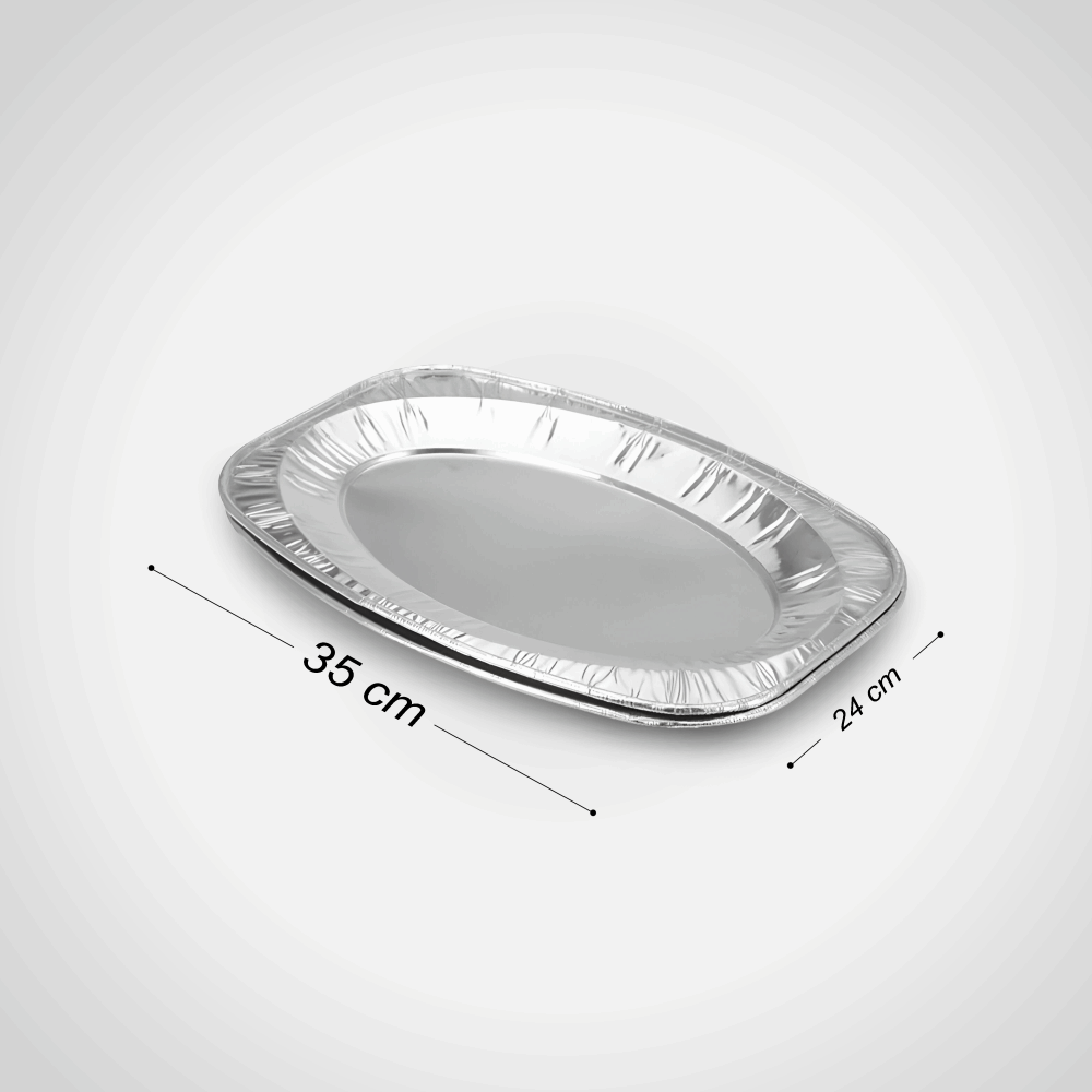 تك اوي/ طبق المونيوم سرفيس 7586 صغير