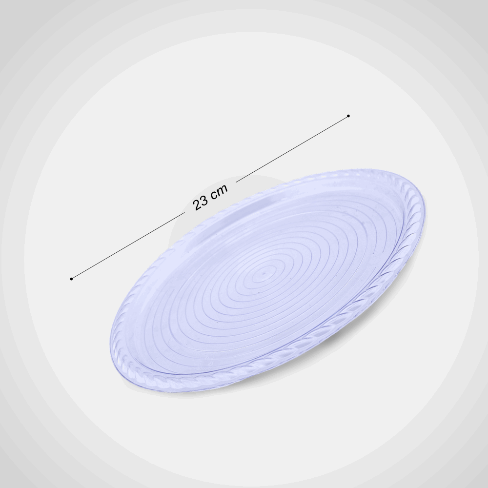 تك اوي/ صنيه كريستال 23 سم شفاف TIBA