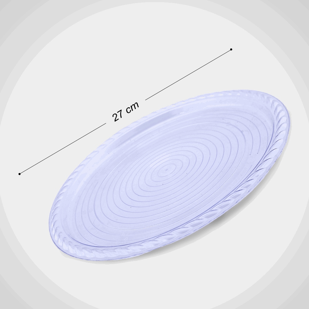 تك اوي/ صنيه كريستال 27 سم شفاف TIBA
