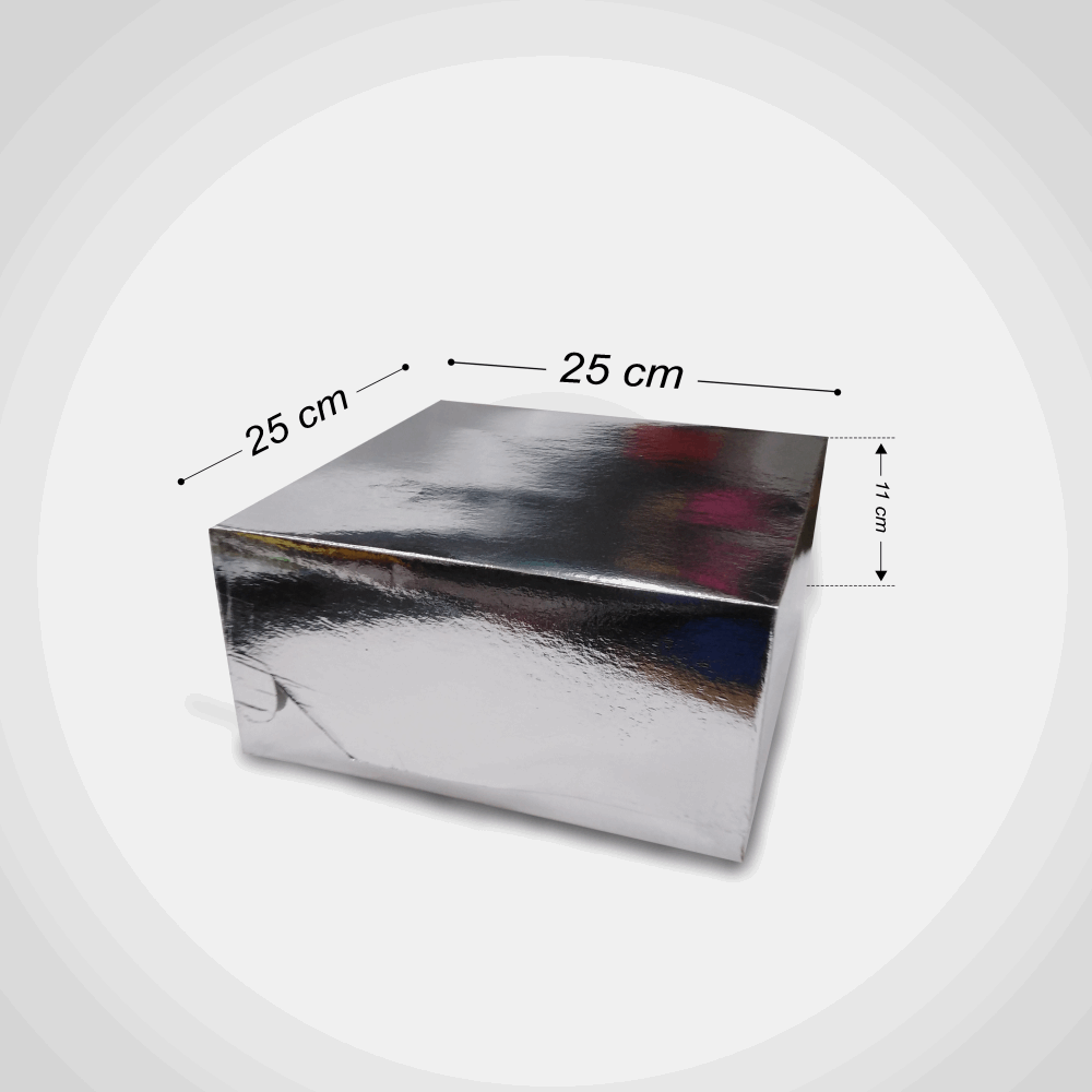 تك اوي/ علبه فضي 25*25*11 كرتون ارتفاع عالي