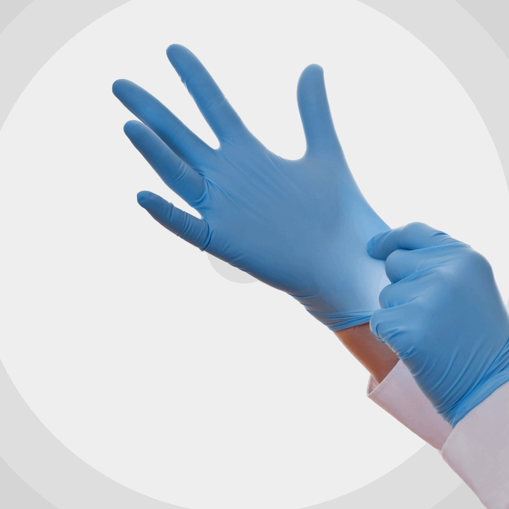 تك اوي/ جوانتي طبي ازرق نيتريل M