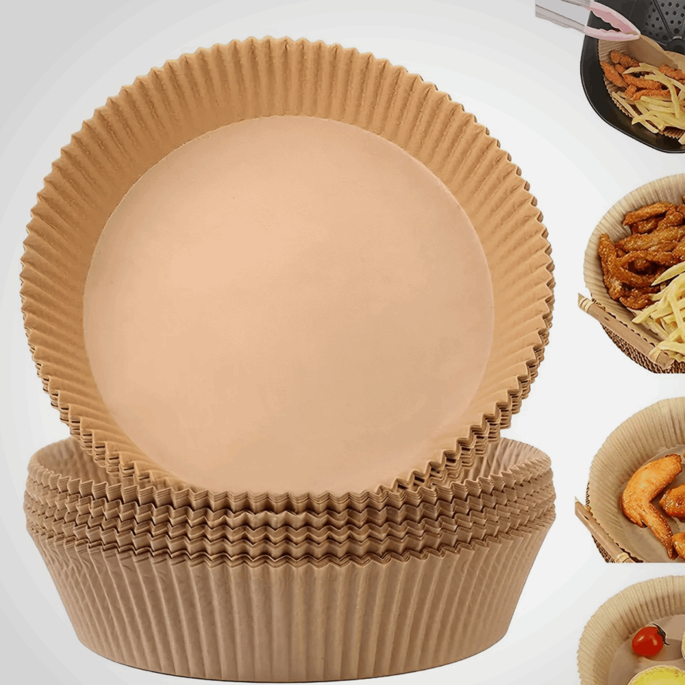 منزلى اير فراير ورق زبدة دائرى للقلاية الهوائية علبة 16 سم