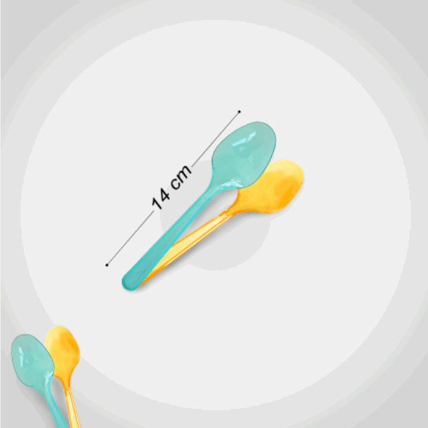 تك اوي/ ملعقه حلو الوان فسفوري