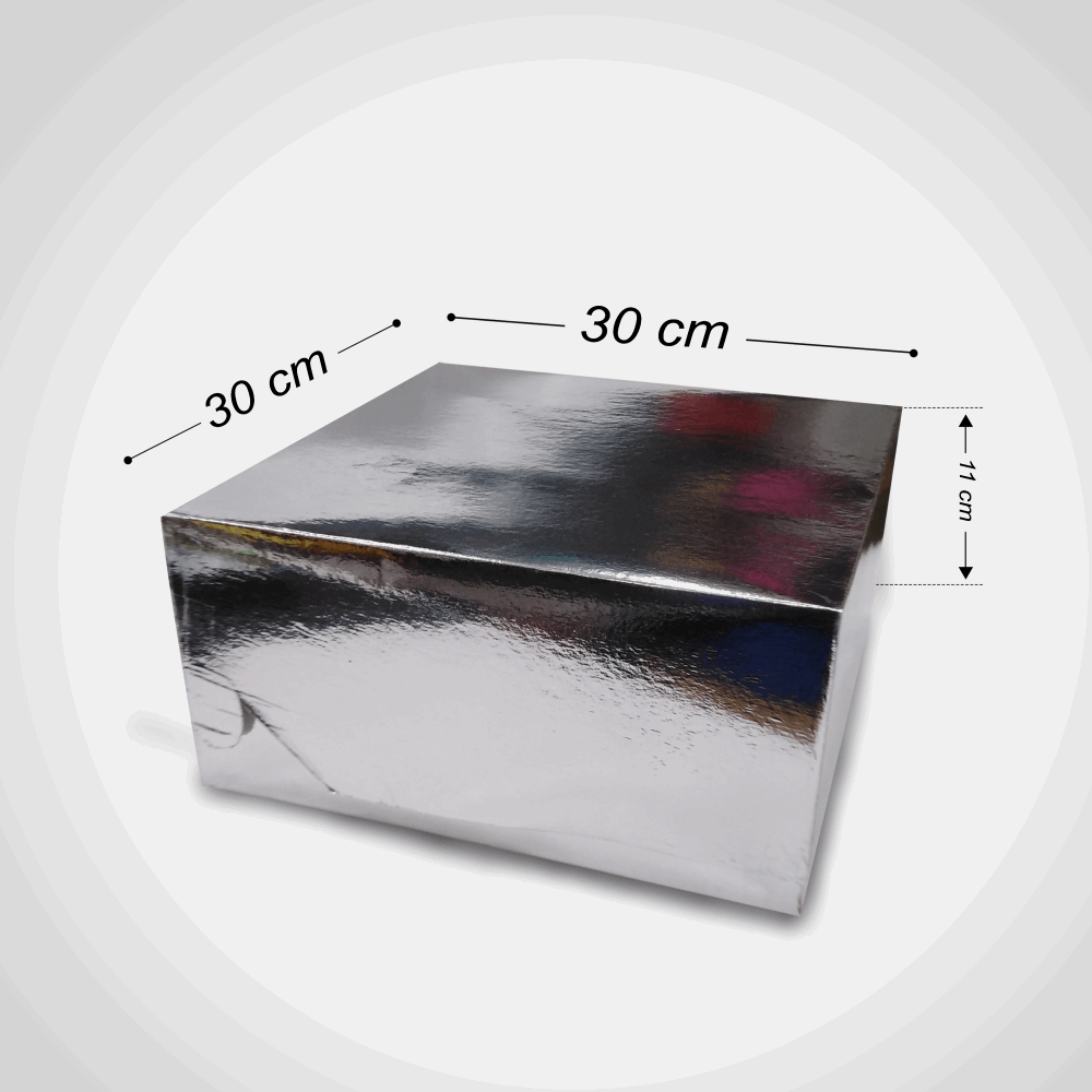 تك اوي/ علبه فضي 30*30*11 كرتون ارتفاع عالى