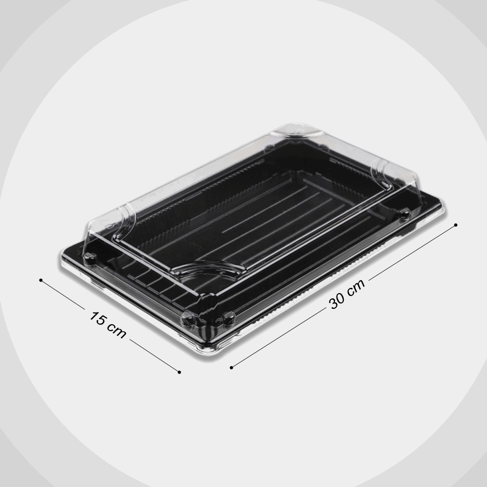 تك اوي/ عبوه سوشي بالغطاء اسود 15*30 TAIBA