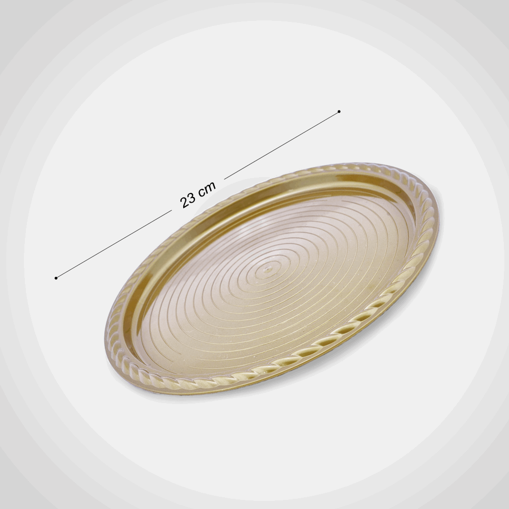تك اوي/ صنيه شرقى ذهبى مدوره 23سم