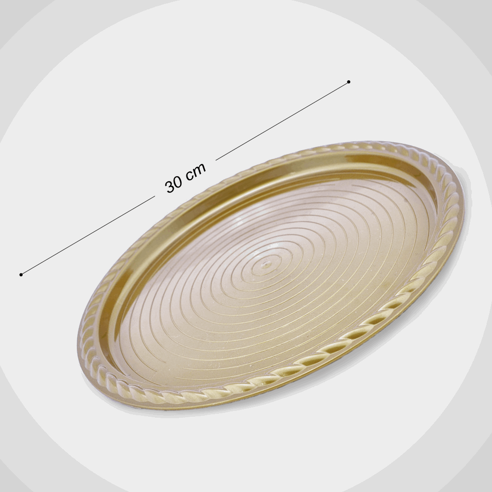 تك اوي/ صنيه شرقى ذهبى مدوره 30سم TIBA