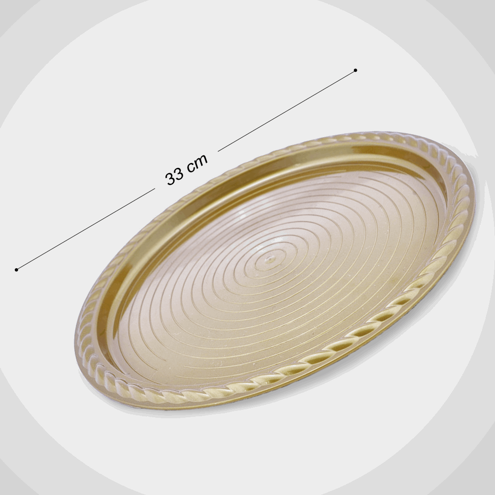 تك اوي/ صنيه شرقى ذهبى مدوره 33سم