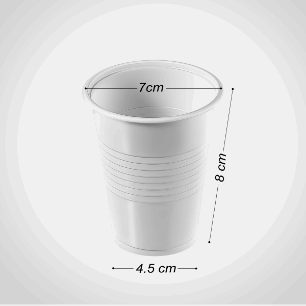 تك اوي/ كوب 200 مل ربل ابيض HG