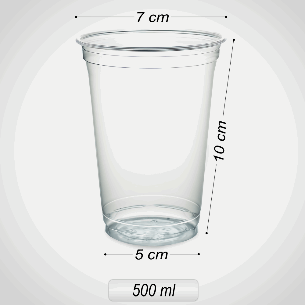 تك اوي/ كوب 250 مل سوبر شفاف