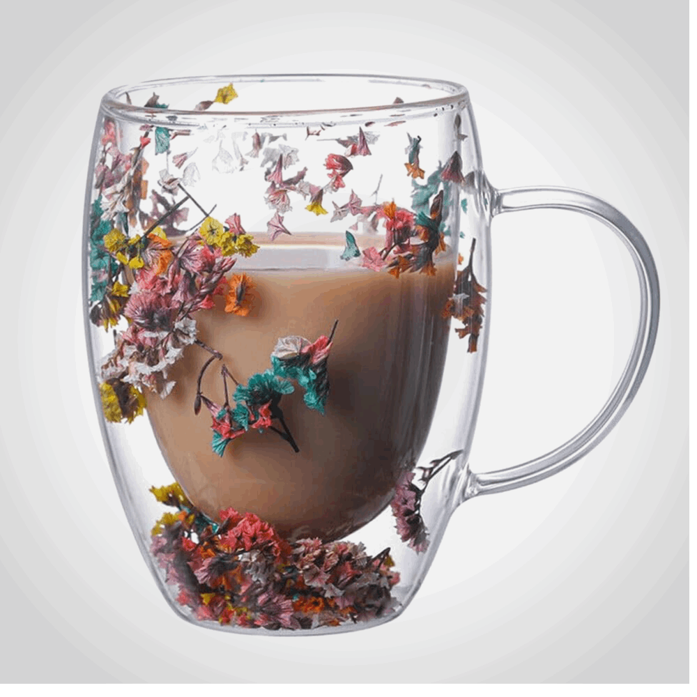 منزلى مج زجاج كبير دبل ورده بيركس 350 مل