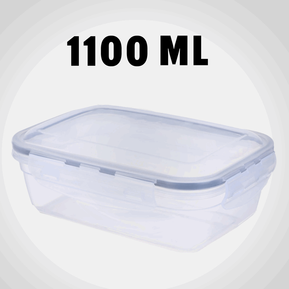 منزلى علبه ثلاجه كليب ستار مستطيل 1100 مل